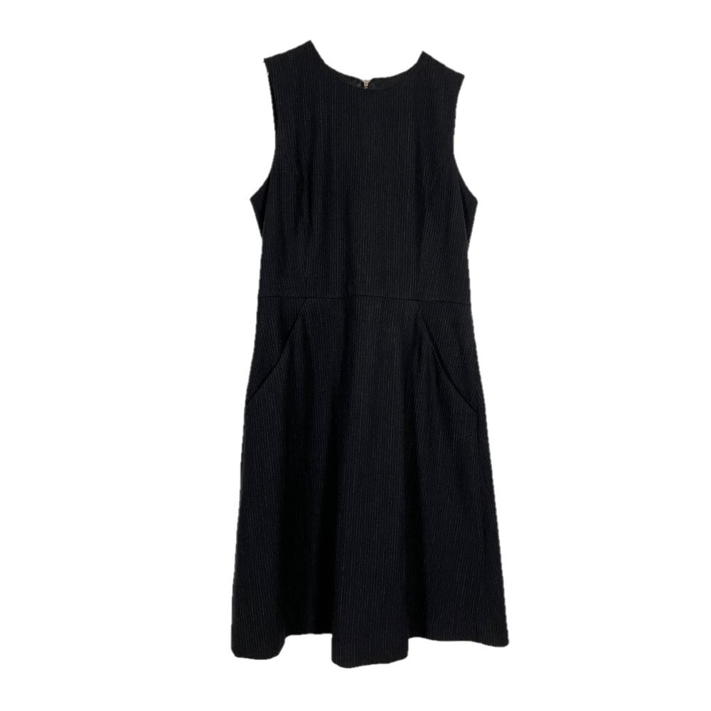 Theory Wool Pinstripe Sleeveless A-Line Dress Size 2